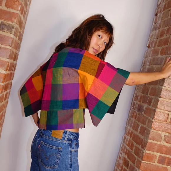 Rujuta Sheth Mira Top in Multi Chex - Picture 9 of 9